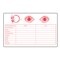 Nevs Eye Exam Label 2-1/2" x 4" White w/Red VW-0064 - alternate 1